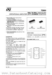 TS904IDT datasheet pdf ST Microelectronics