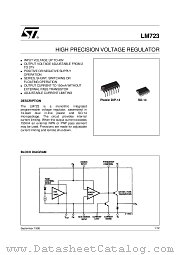 LM723N datasheet pdf ST Microelectronics