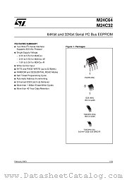 M24C64 datasheet pdf ST Microelectronics