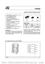 74AC00M datasheet pdf ST Microelectronics