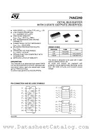 74AC240MTR datasheet pdf ST Microelectronics
