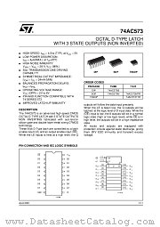 74AC573TTR datasheet pdf ST Microelectronics