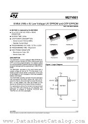 M27V801 datasheet pdf ST Microelectronics