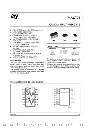 74ACT08B datasheet pdf ST Microelectronics