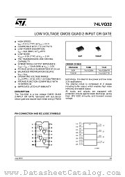 74LVQ32M datasheet pdf ST Microelectronics