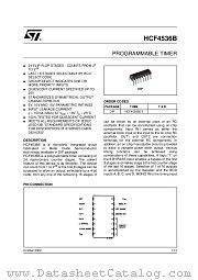 HCF4536BEY datasheet pdf ST Microelectronics