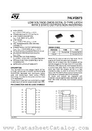 74LVQ573TTR datasheet pdf ST Microelectronics