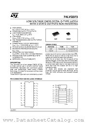 74LVQ373M datasheet pdf ST Microelectronics