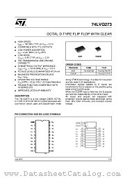 74LVQ273M datasheet pdf ST Microelectronics