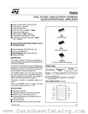 TS925 datasheet pdf ST Microelectronics