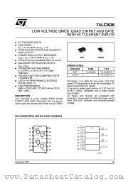 74LCX08MTR datasheet pdf ST Microelectronics