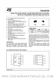 74LCX125M datasheet pdf ST Microelectronics