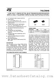 74LCX646M datasheet pdf ST Microelectronics