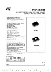 ST62T40BQ6 datasheet pdf ST Microelectronics