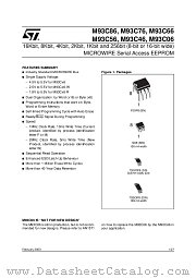 M93C86 datasheet pdf ST Microelectronics