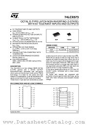 74LCX573TTR datasheet pdf ST Microelectronics