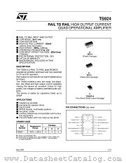 TS924IDT datasheet pdf ST Microelectronics