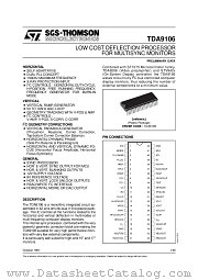 TDA9106 datasheet pdf ST Microelectronics