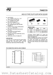 74AC174MTR datasheet pdf ST Microelectronics