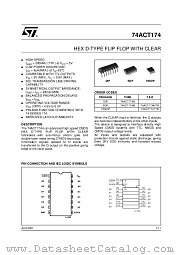 74ACT174TTR datasheet pdf ST Microelectronics