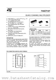 74ACT157B datasheet pdf ST Microelectronics