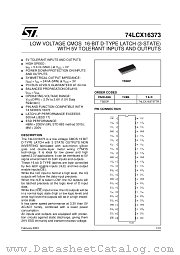 74LCX16373TTR datasheet pdf ST Microelectronics