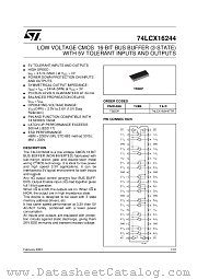 74LCX16244TTR datasheet pdf ST Microelectronics