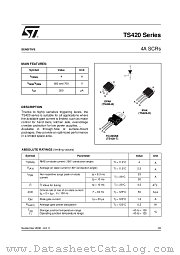 TS420-700B datasheet pdf ST Microelectronics