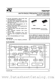 TDA7427 datasheet pdf ST Microelectronics