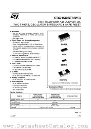 ST6225CM1 datasheet pdf ST Microelectronics
