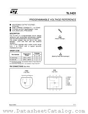 TL1431AIZ datasheet pdf ST Microelectronics