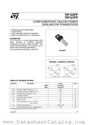 TIP122FP datasheet pdf ST Microelectronics