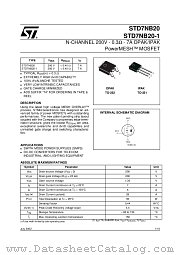 STD7NB20 datasheet pdf ST Microelectronics