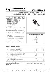 STP60NE03L-10 datasheet pdf ST Microelectronics
