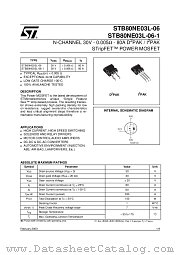 STB80NE03L-06 datasheet pdf ST Microelectronics