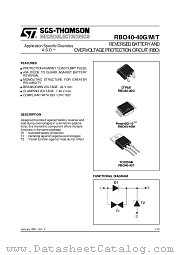 RBO40-40T datasheet pdf ST Microelectronics