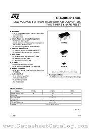 ST6203L datasheet pdf ST Microelectronics