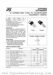 STP7NB30 datasheet pdf ST Microelectronics