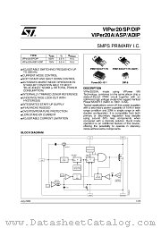 VIPER20A datasheet pdf ST Microelectronics
