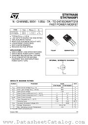 STH7NA90FI datasheet pdf ST Microelectronics