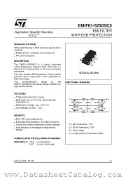 EMIF01-5250SC5 datasheet pdf ST Microelectronics
