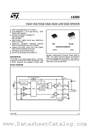 L6385 datasheet pdf ST Microelectronics