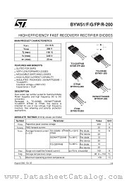 BYW51R-200 datasheet pdf ST Microelectronics