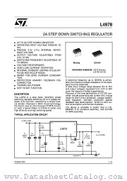 L4978 datasheet pdf ST Microelectronics