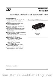 M48Z129V datasheet pdf ST Microelectronics