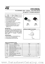 STD12NE06L datasheet pdf ST Microelectronics