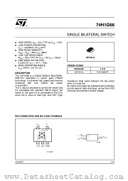 74H1G66STR datasheet pdf ST Microelectronics