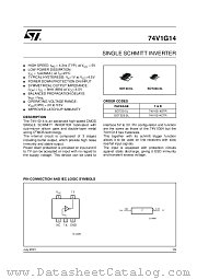 74V1G14STR datasheet pdf ST Microelectronics