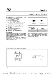 74V1G32STR datasheet pdf ST Microelectronics
