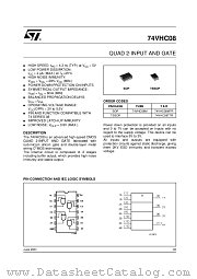 74VHC08MTR datasheet pdf ST Microelectronics
